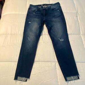 Kut from the Kloth Dark Wash Distressed Jeans